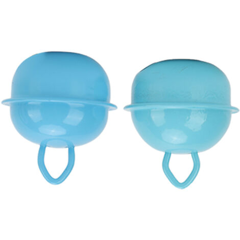 20 pièces Cloches de Noël Bleu Azur 22mm en Métal pour DIY Décorations et Bricolage