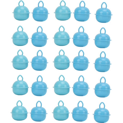 20 pièces Cloches de Noël Bleu Ciel Bleu Lac 22mm Fer DIY Décorations Clochettes pour Accessoires Porte-clés