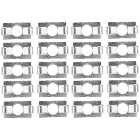 20 Pièces Connecteur Élastique à Ressort pour Profilé Aluminium
Accessoire de Fixation Intégré en Acier Galvanisé (Série 20 - Fente 6)