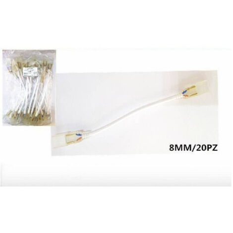 20 Pièces Connecteur Flexible Pour 8 Mm 220v Led Strip 220l-8mm