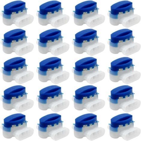 20 Pièces connecteurs de câble, 314 connecteurs de câble remplis de gel résines terminaux, connecteur Étanche raccords de câbles pour jardin extérieur robot voiture Tondeuse