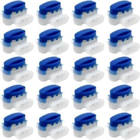 20 Pièces connecteurs de câble, 314 connecteurs de câble remplis de gel résines terminaux, connecteur Étanche raccords de câbles pour jardin extérieur robot voiture Tondeuse