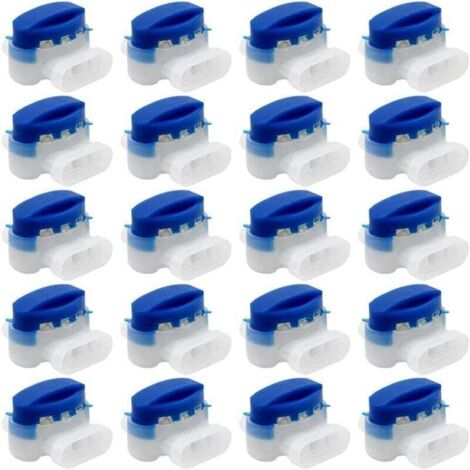 20 Pièces connecteurs de câble, 314 connecteurs de câble remplis de gel résines terminaux, connecteur Étanche raccords de câbles pour jardin extérieur robot voiture Tondeuse