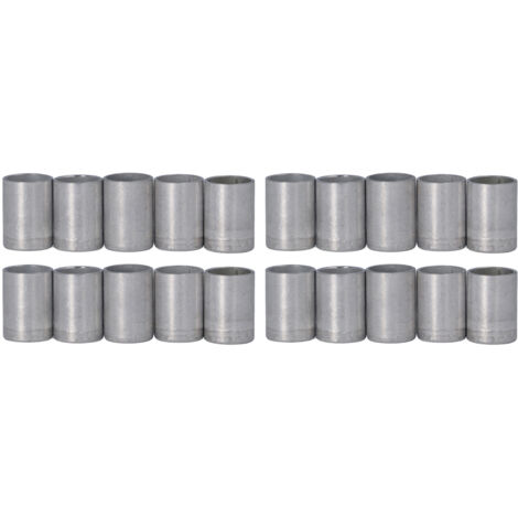 20 pièces couvercle de joint de climatisation en aluminium AC tuyau Tube connecteur couvercle tuyau raccord bouchon 5/8in