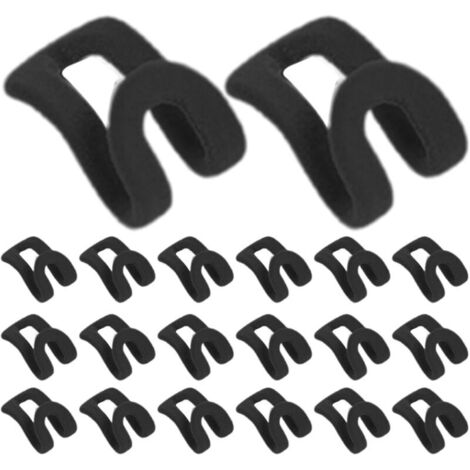 20 Pièces Crochet Gain de Place en Flocage pour Cintre Crochet pour Cintre Crochet de Connexion de Cintre Connecteurs de Cintre pour Porte Cravates Organisateur de Garde Robe