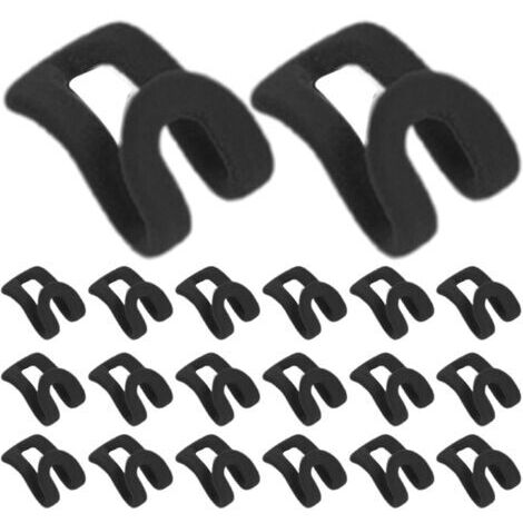 20 Pièces Crochet Gain de Place en Flocage pour Cintre Crochet pour Cintre Crochet de Connexion de Cintre Connecteurs de Cintre pour Porte Cravates Organisateur de Garde Robe