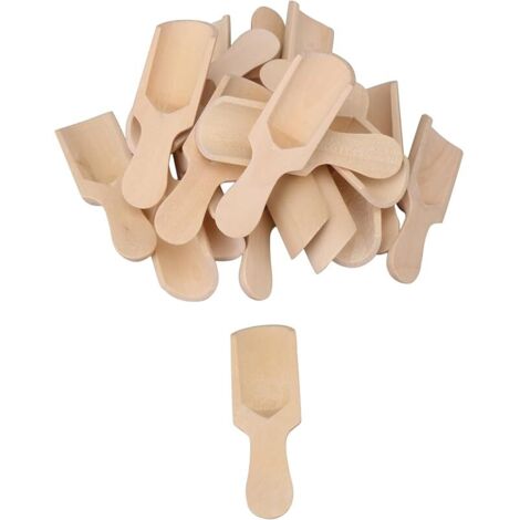 20 pièces cuillères en bois ensemble de cuillères à soupe de sel de sucre pour les outils de cuisine à la maison d'épices