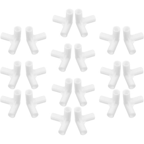 20 pièces de 11 mm en plastique transparent renforcé pour armoire à 3 voies et à 90°