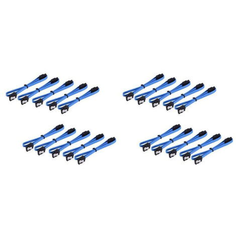 20 Pièces de Cable de Données de Port Série pour Lecteur à Semi-Conducteurs Sata3.0 avec Serrure Cable de Données 3.0 Série 6Gb/S 40Cm