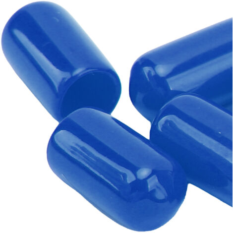 20 pièces de capuchons PVC anti-poussière 6mm pour vis de purge de caliper de frein, haute durabilité pour systèmes de freinage (bleu)