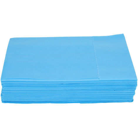 20 pièces de draps jetables imperméables et résistants aux taches pour table de massage, 80x190 cm bleu