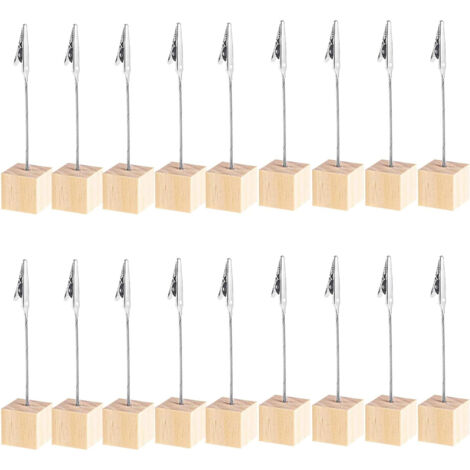 20 pièces de support photo avec pied, cadre photo sur trépied, présentoir de cartes de vœux, support de cartes décoratif pour chambre