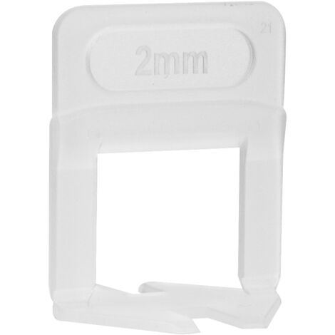 20 pièces de supports de nivellement pour carrelage 2mm, clips espaceurs et système de nivellement
