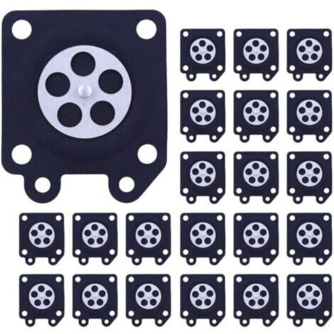 20 Pièces Diaphragme de Carburateur pour Walbro WA WT WY WZ Série, Kit Membrane Joint Carburateur Kit de Reparation OEM 95-526, 95-526-9, 95-526-9