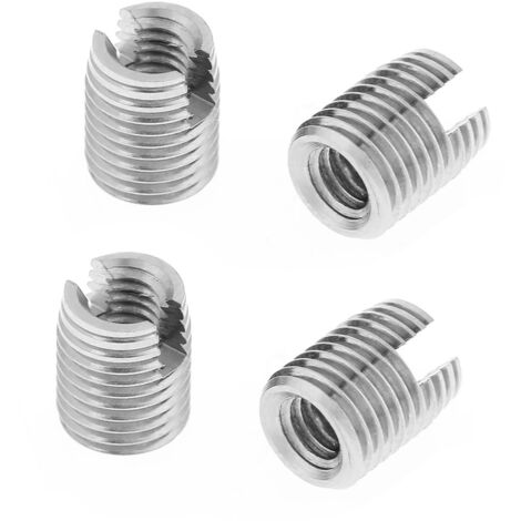 20 pièces d'inserts hélicoïdaux en métal à auto-taraudage M4 x 8mm pour réparation de filetage