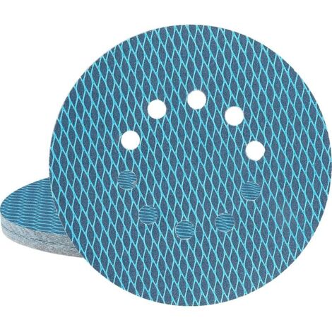 20 pièces Disques de Ponçage 225mm Grain 120, disques abrasifs de 225 mm, 10 trous, en forme de diamant, pour ponceuse à sec, ponceuse excentrique girafe