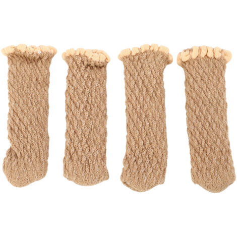 20 pièces épaissi tricoté Table chaise jambe protecteurs de sol couvre meubles jambe chaussettes pour planchers de bois dur élégant bûche couleur