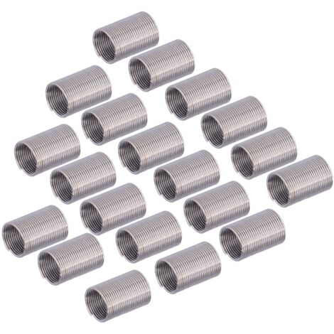 20 Pièces Filetage Hélicoïdal M12 x 1 Rénovation Écrou Réduction Outil Extension Spirale 2.5D