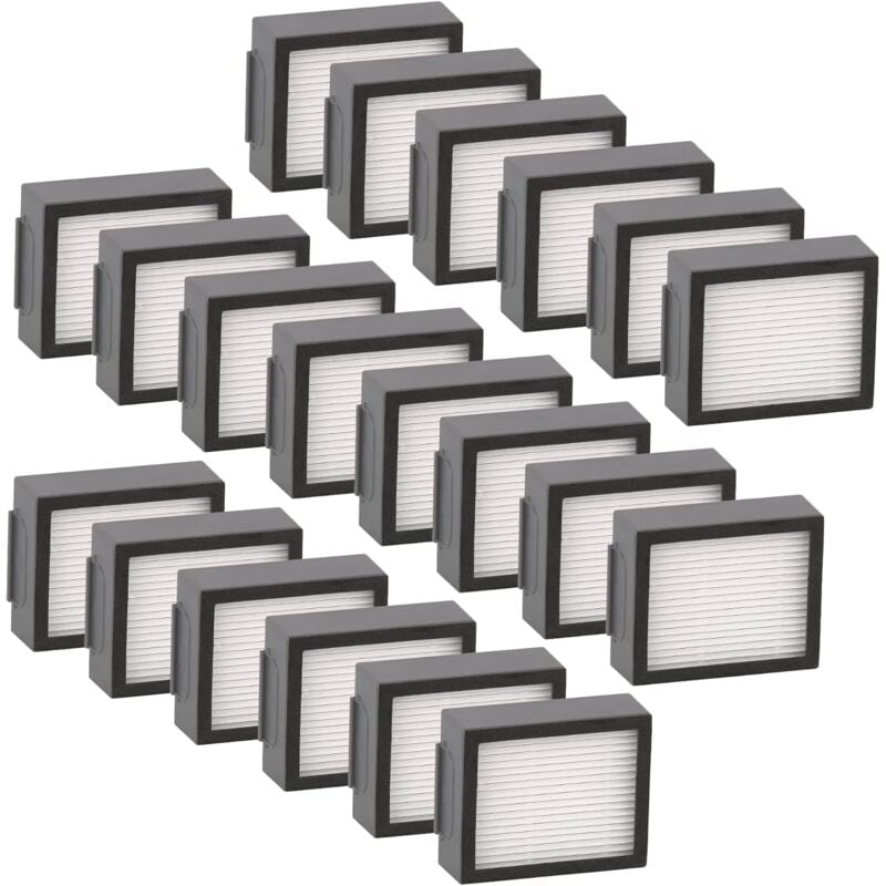 20 pièces) Filtre hepa de remplacement compatible avec iRobot Roomba i7 i7+ J7 j7+ Plus i3 i3+ i2 i2+ i1 i1+ i4 i6 i6+ i8 i8+ E5 E6 E7 evo e i & j
