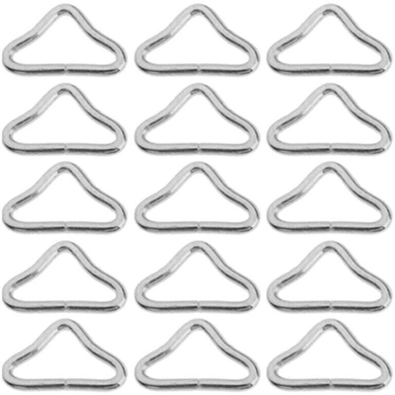 20 Pièces Haute Résistance Boucle Triangle Trampoline Métal Bague Triangulaire Boucle Anneau de Tapis de Trampoline Accessoires de Trampolines Pièces