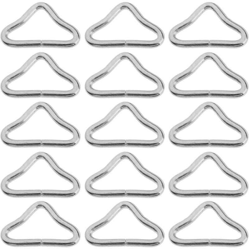 Debuns - 20 Pièces Haute Résistance Boucle Triangle Trampoline Métal Bague Triangulaire Boucle Anneau de Tapis de Trampoline Accessoires de