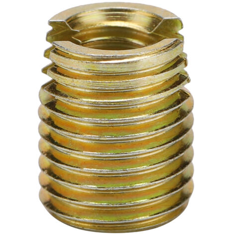 20 Pièces Insert Fileté Auto-Taraudeur Acier Carbone 302 (Intérieur M12x1.75 Extérieur M16x1.5)