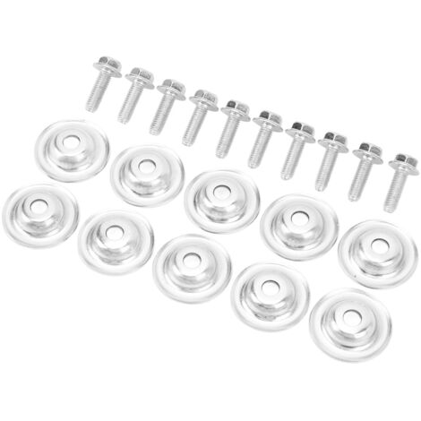 20 pièces Jeu de boulons et rondelles pour plaque de protection UTV - Remplacement robuste pour Polaris RZR 570/800/900