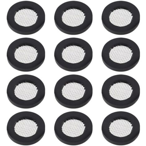 20 Pièces Joint Torique Joint Pomme de Douche Filet Filtre en Acier Inoxydable Joint Rondelle en Caoutchouc avec pour 1/2 Pouces Têtes de Douche