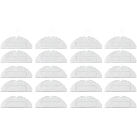 20 pièces Lingettes de Nettoyage Jetables pour Robot Aspirateur, Serpillères Remplaçables Compatibles Xiaomi Roborock S7