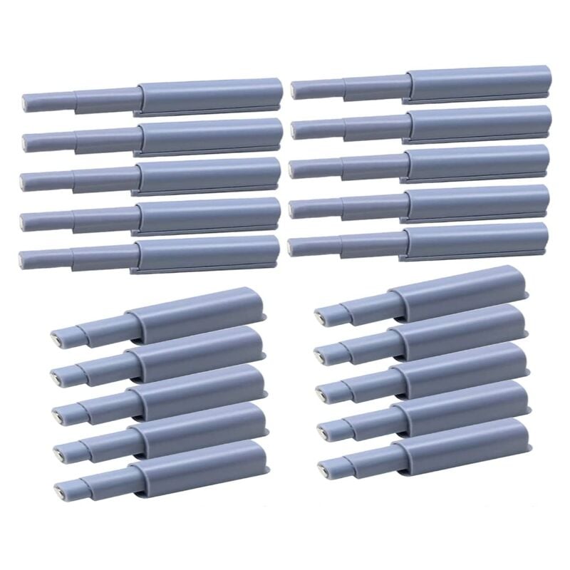 AGI - 20 pièces Loquets à Poussoir Magnétiques Tampon Amortisseur Fermetures Porte Magnétique Ouvre et Ferme la Porte Avec une Simple Pression Pour