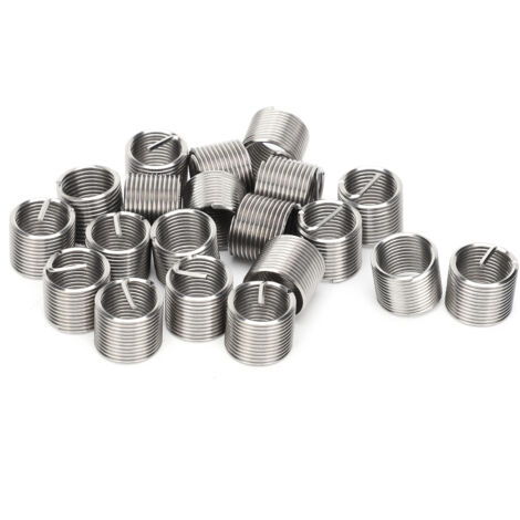 20 Pièces Manchon de Réduction de Filetage M12 x 1.25 à 1.5, Écrou Réducteur pour Réparation de Vis