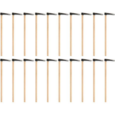 20 pièces Mini Pelle en Bois Outil de Jardin Décoratif pour Maison de Poupée 1/12 1/6, Jouet Miniature Réaliste