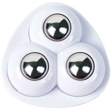 20 Pièces Mini Roulettes Pivotantes, Petite Roulettes pour Meubles, 360 Degrés Roulettes à Billes, 3 Bille D'acier Roulettes, Mini roue universelle pour petit meuble, bac poubelle