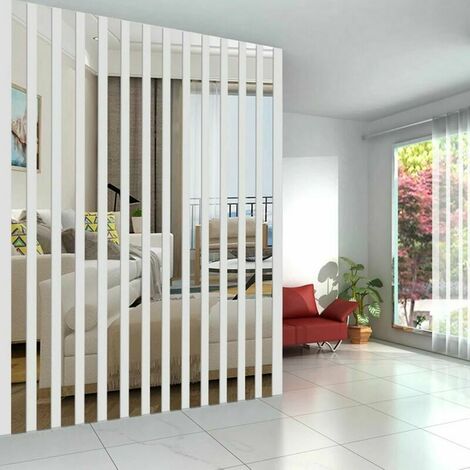 20 Pièces Miroir Stickers Muraux Argent Colle Miroir Mur Vague Forme DIY Miroir Décalque pour Bureau Maison Chambre - 550cm