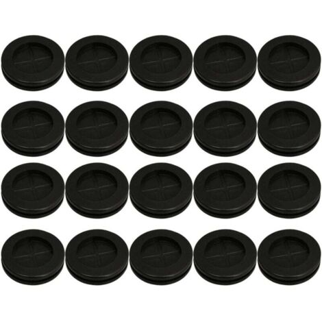 20 Pièces Oeillets En Caoutchouc 30mm Double Face Fermé Rond Pour Joints Étanches