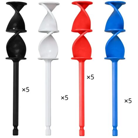 20 Pièces Pales de Mélange en Silicone pour Perceuse, Accessoire de Mélangeur pour Résine Époxy, Agitateur de Peinture pour Mélanger Résine, Époxy et Moules en Silicone