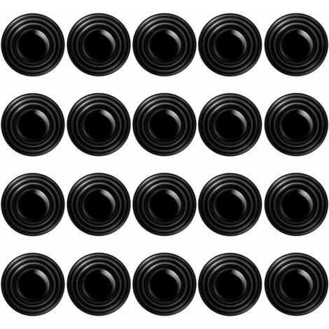 20 pièces paquet de porte amortisseur autocollant en caoutchouc, anti-vibration pads pour porte amortisseur de choc entretoises, pièces de voiture et accessoires pour les collisions de porte (A)