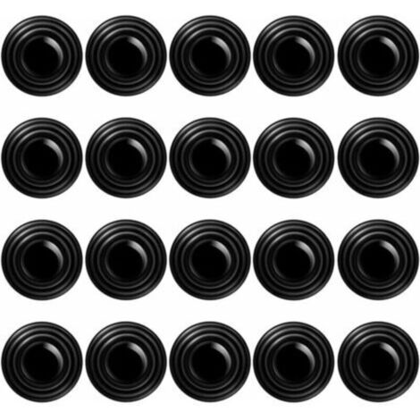 20 pièces paquet de porte amortisseur autocollant en caoutchouc, anti-vibration pads pour porte amortisseur de choc entretoises, pièces de voiture et accessoires pour les collisions de porte (A)