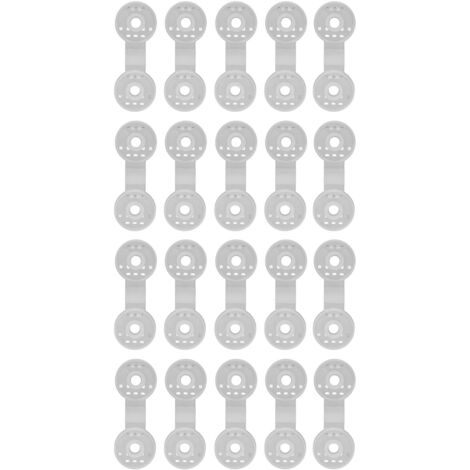 20 pièces pare-soleil Net pince ronde ombre tissu Clips serre Film pince de fixation pour tente serre accessoires