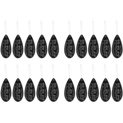20 Pièces Passe-fil Aiguille DIY Plastique Robuste Portable Noir Outil de Couture pour la Maison