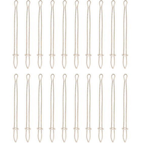 20 Pièces Passe-fil Métallique pour Cordon Élastique, Outil de Couture DIY pour Lacets et Tissus