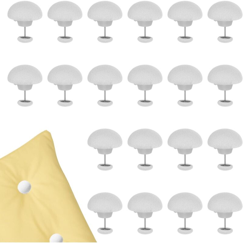 20 Pièces Pince Couette,Clip Couette Attache,Pince Housse de couetté,Clips de Fixation Champignons avec Boutons pour Matelas Housse de couettés
