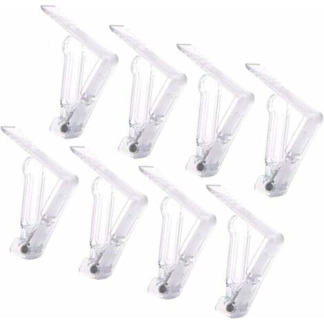 20 Pièces Pince Nappe Plastique,Clip Nappe de Table Fixe Nappe avec Clip à Ressort Pince Nappe Transparent Attache Nappe Jardin Nappe Clips Anti-Glissant Pince Nappe Clip Exterieur Ajustable
