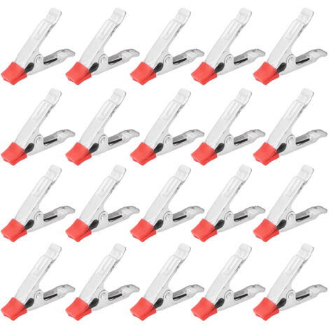 20 Pièces Pinces à Ressort 4 Pouces Outils de Menuiserie Robuste pour Fixation Tuyaux et Planches Bois