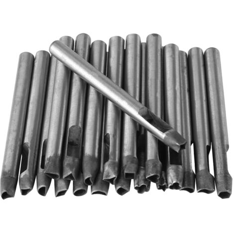 20 pièces Poinçon Fleur Acier Carbone 6mm pour Décoration Cuir, Portefeuille & Ceinture