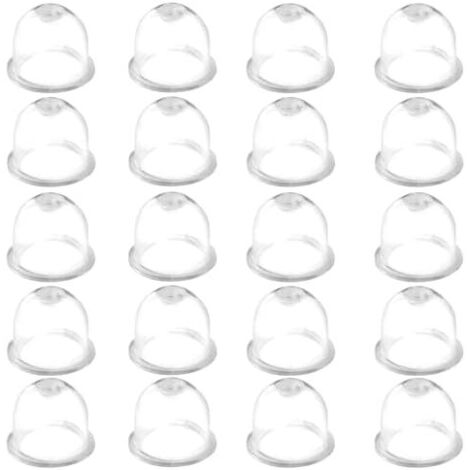 20 Pièces Poire Amorcage 19mm, Pompe d'Amorce Carburateur, Transparente Tasse D'huile de pour Tondeuse, Débroussailleuse et Souffleur -