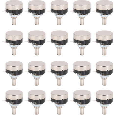 20 pièces potentiomètre carbone film tour unique kit accessoire pour contrôle vitesse moteur B202 2K