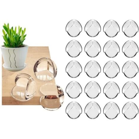 20 Pièces Protection D'angle,Protege Angle Table Bebe,Sécurité Domestique,Protection Angle,Coin Protecteur Table pour Bébé,Protectio