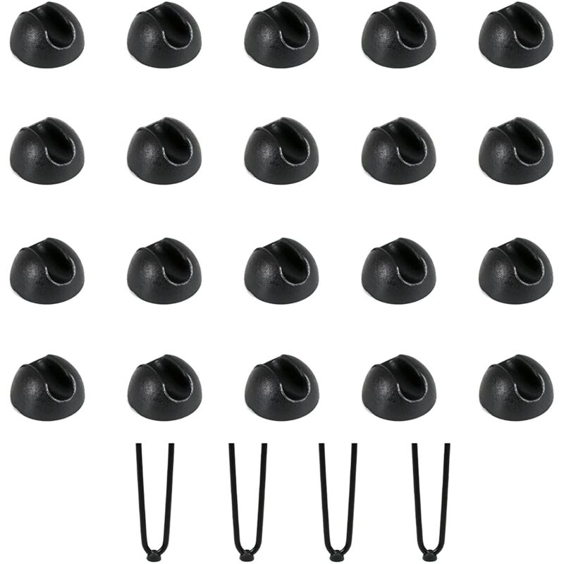 Beijiyi - 20 pièces protège-pieds de chaise, protège-pieds de table en épingle à cheveux, coussin de chaise en silicone, coussinets de chaise pour