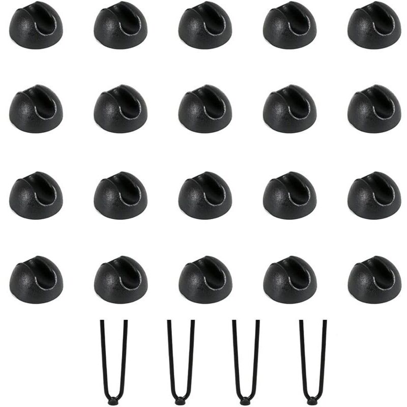 20 pièces protège-pieds de chaise, protège-pieds de table en épingle à cheveux, coussin de chaise en silicone, coussinets de chaise pour table à